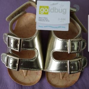Gold Sandals with straps
